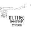 MTS 01.11160 Exhaust Pipe